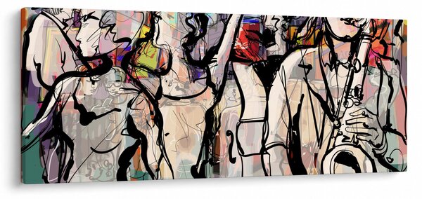Slika - Večer jazza (120x50 cm)