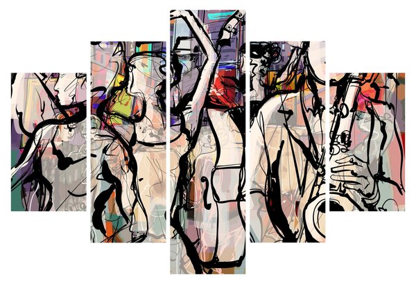 Slika - Večer jazza (150x105 cm)
