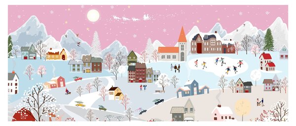 Slika - Čarobna zima (120x50 cm)