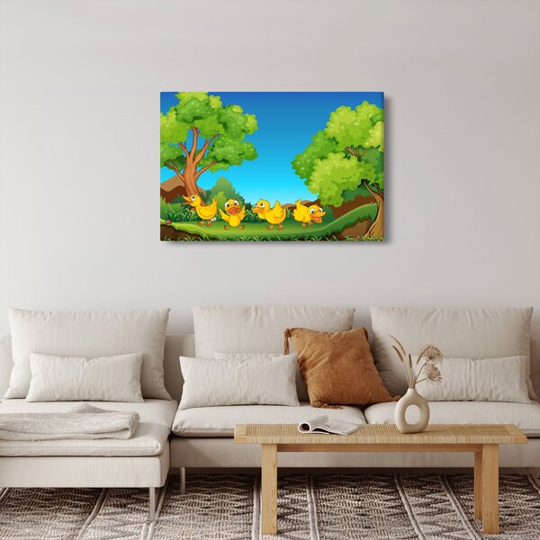 Slika - Vesele račke (90x60 cm)