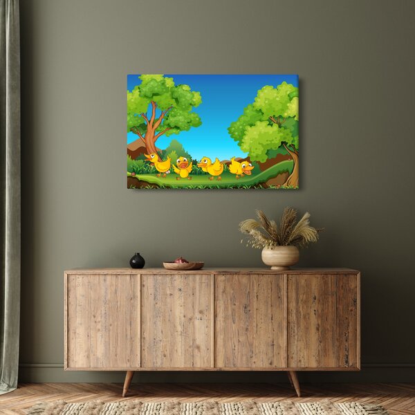 Slika - Vesele račke (90x60 cm)