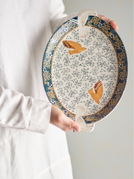 Pladanj od kamenine 25x34 cm Hezha – Bloomingville