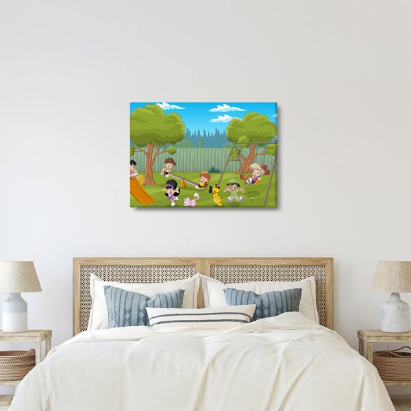 Slika - Otroci na igrišču (70x50 cm)