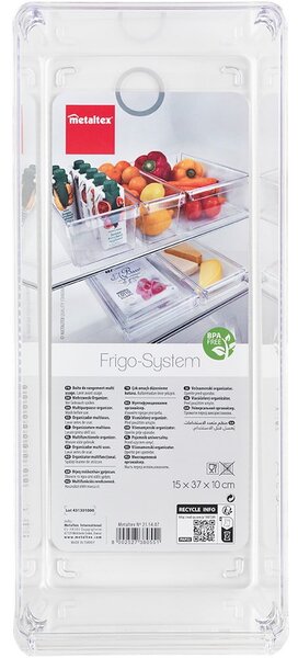 Plastičan organizator za hladnjak 37x15 cm – Metaltex
