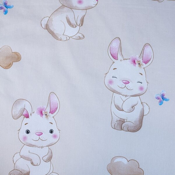 Žuta pamučna dječja posteljina za dječji krevetić 100x135 cm Bunny "Star" – Jerry Fabrics