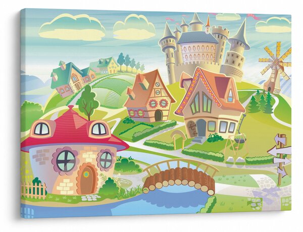 Slika - Pisano mesto (70x50 cm)