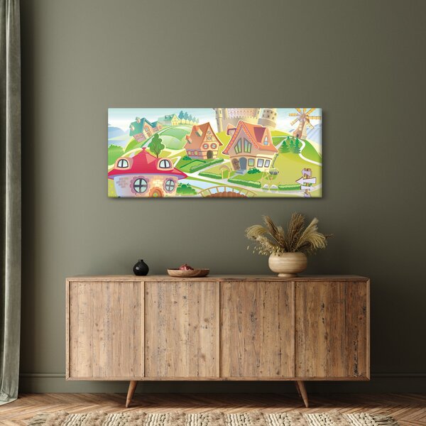Slika - Pisano mesto (120x50 cm)