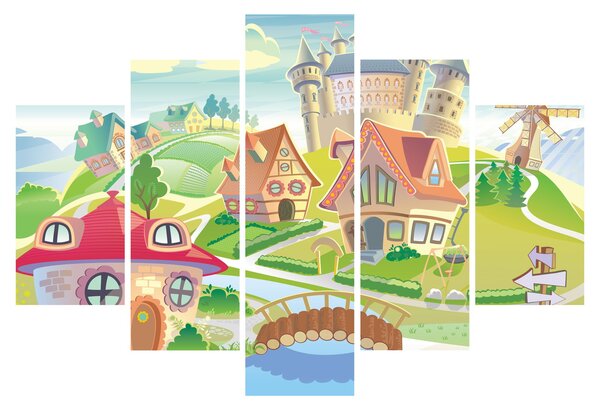 Slika - Pisano mesto (150x105 cm)
