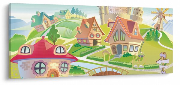Slika - Pisano mesto (120x50 cm)