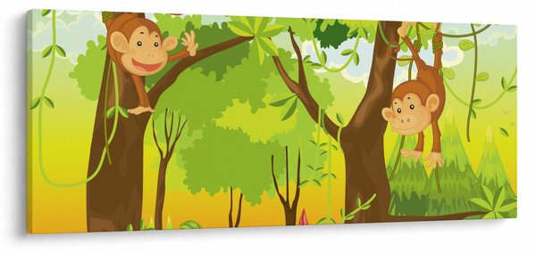 Slika - Opice (120x50 cm)