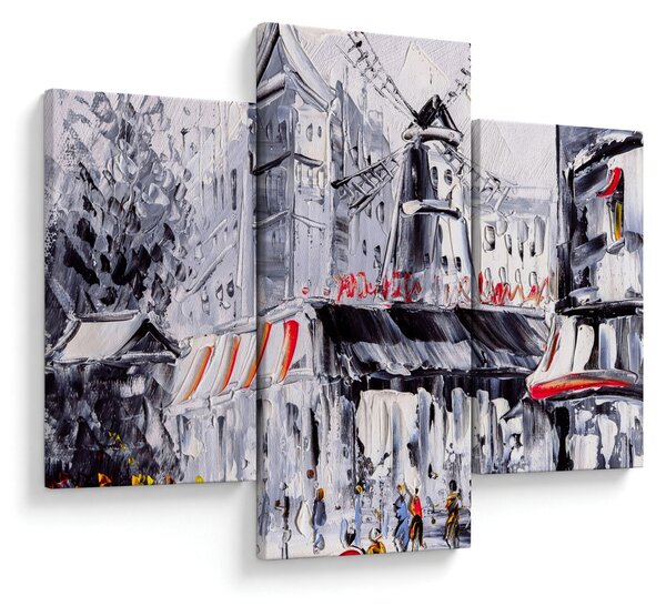 Slika - Ulica v Parizu, oljna slika (90x60 cm)