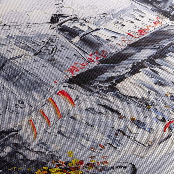 Slika - Ulica v Parizu, oljna slika (90x60 cm)