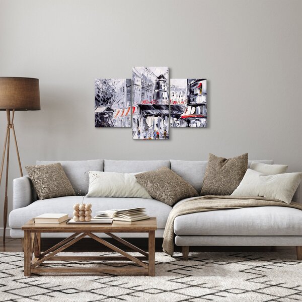 Slika - Ulica v Parizu, oljna slika (90x60 cm)