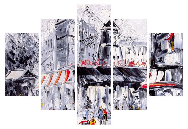 Slika - Ulica v Parizu, oljna slika (150x105 cm)