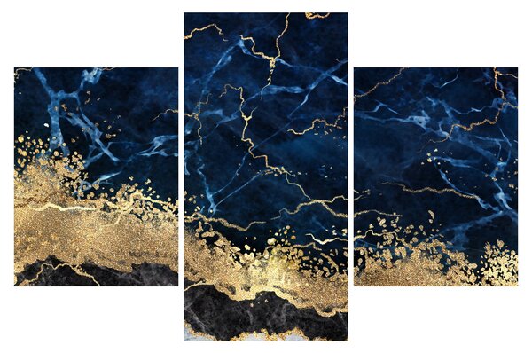Slika - Temno modri marmor (90x60 cm)