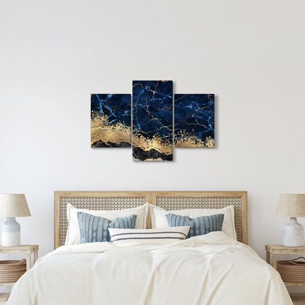 Slika - Temno modri marmor (90x60 cm)