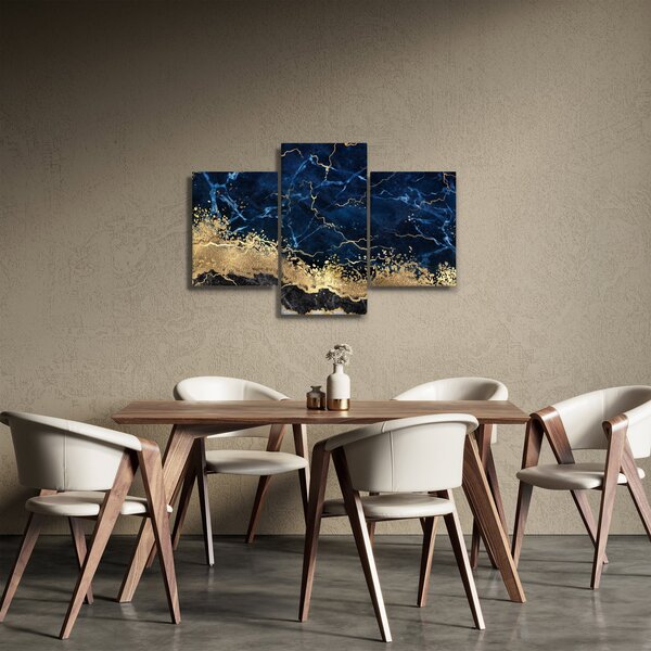 Slika - Temno modri marmor (90x60 cm)