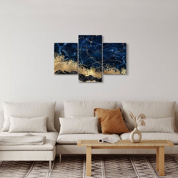 Slika - Temno modri marmor (90x60 cm)