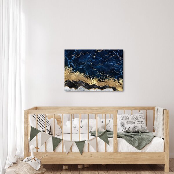 Slika - Temno modri marmor (70x50 cm)