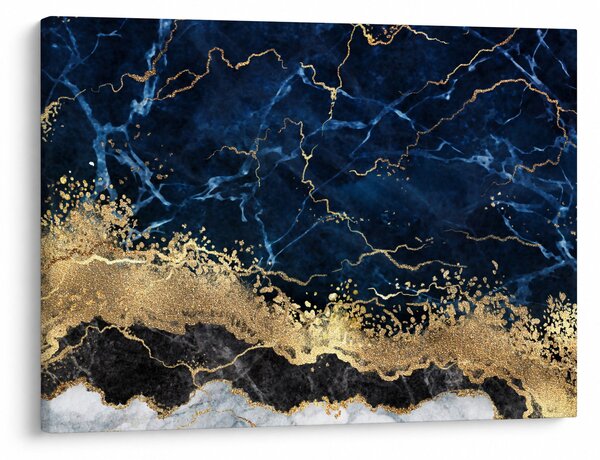 Slika - Temno modri marmor (70x50 cm)