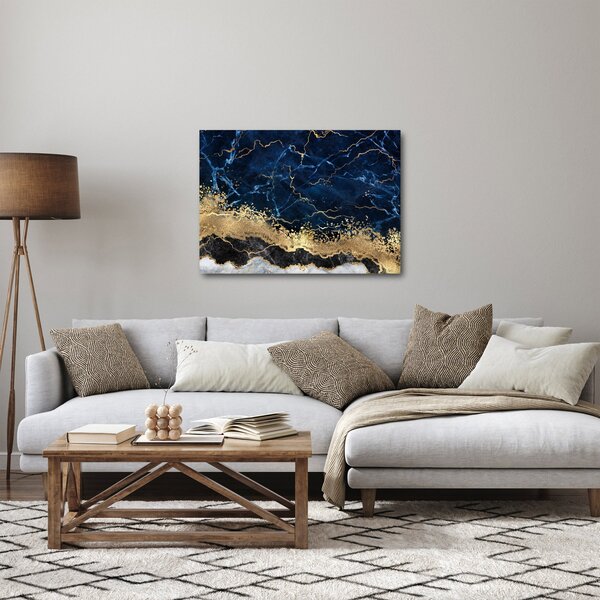 Slika - Temno modri marmor (70x50 cm)