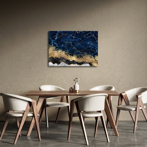 Slika - Temno modri marmor (70x50 cm)