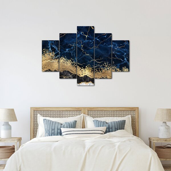 Slika - Temno modri marmor (150x105 cm)