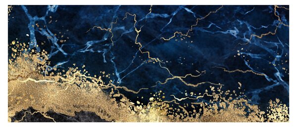Slika - Temno modri marmor (120x50 cm)