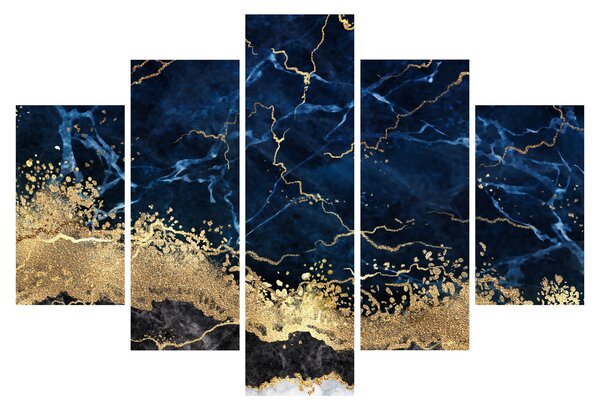 Slika - Temno modri marmor (150x105 cm)