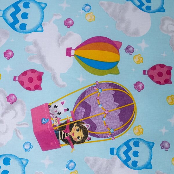 Pamučna dječja posteljina za krevet za jednu osobu 140x200 cm Gabby's Dollhouse "Balloon" – Jerry Fabrics