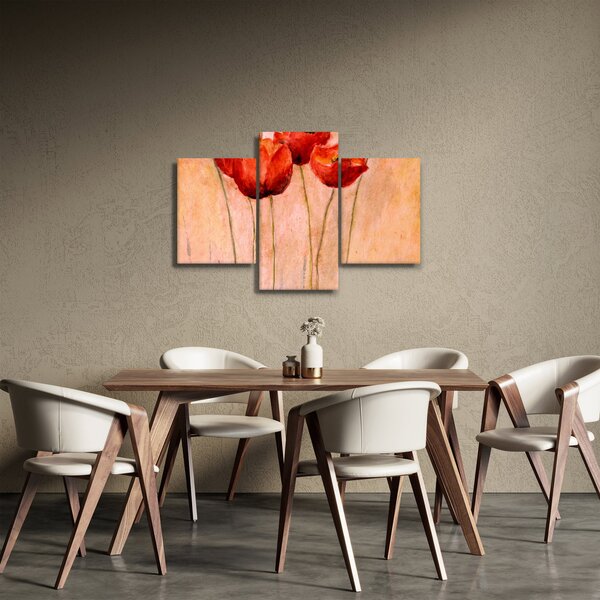 Slika - Rdeči tulipani (90x60 cm)