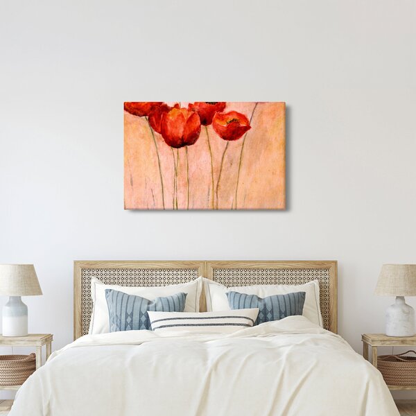 Slika - Rdeči tulipani (90x60 cm)