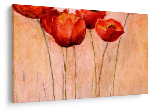 Slika - Rdeči tulipani (90x60 cm)