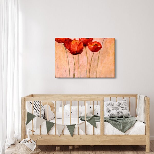Slika - Rdeči tulipani (90x60 cm)