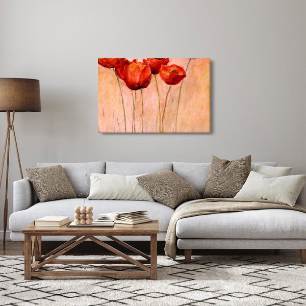 Slika - Rdeči tulipani (90x60 cm)