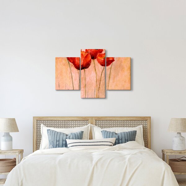 Slika - Rdeči tulipani (90x60 cm)