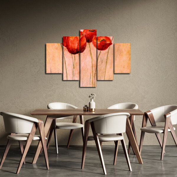 Slika - Rdeči tulipani (150x105 cm)