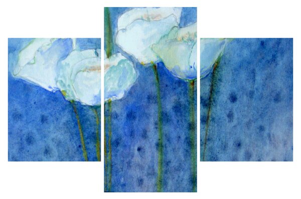 Slika - Beli tulipani (90x60 cm)