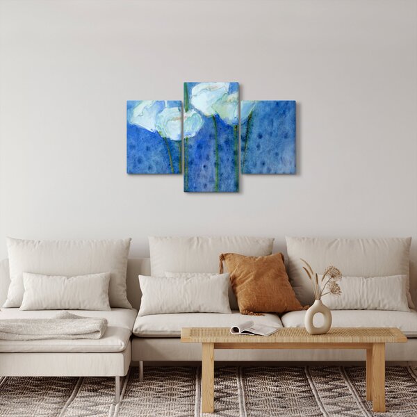 Slika - Beli tulipani (90x60 cm)