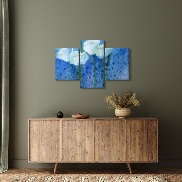 Slika - Beli tulipani (90x60 cm)