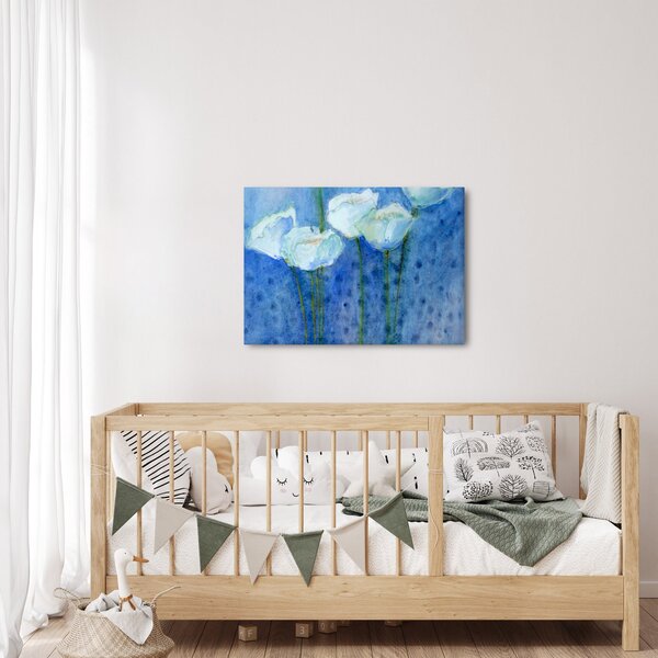 Slika - Beli tulipani (70x50 cm)
