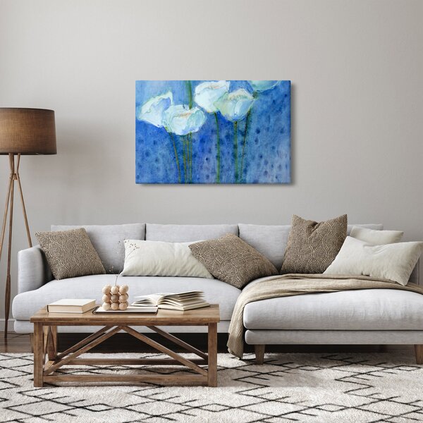 Slika - Beli tulipani (90x60 cm)
