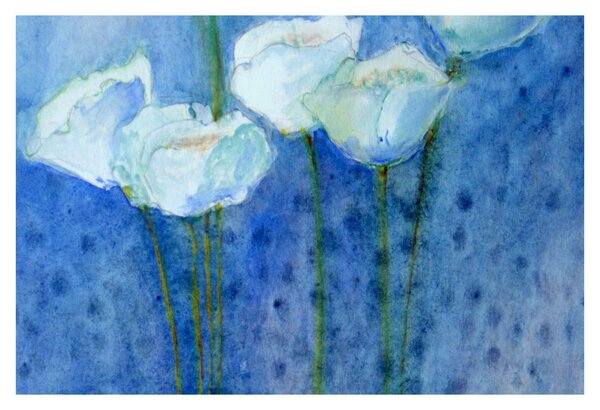 Slika - Beli tulipani (90x60 cm)