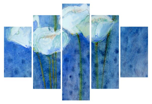 Slika - Beli tulipani (150x105 cm)