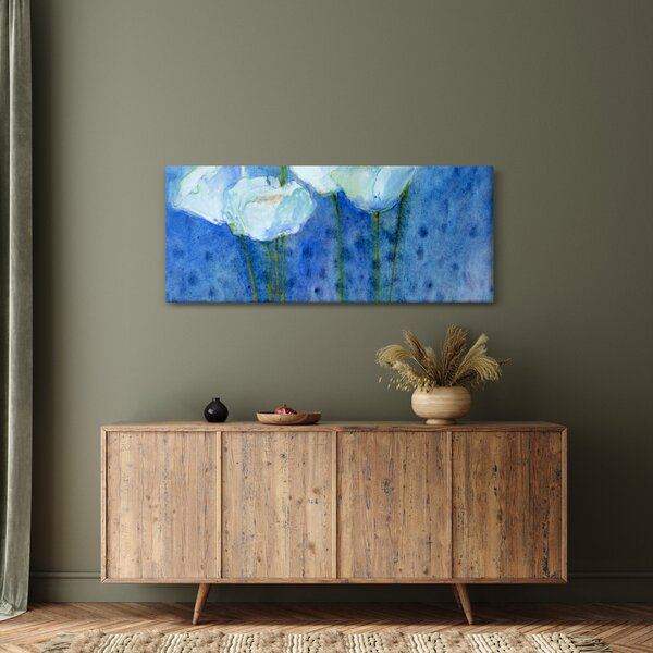 Slika - Beli tulipani (120x50 cm)