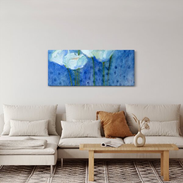 Slika - Beli tulipani (120x50 cm)