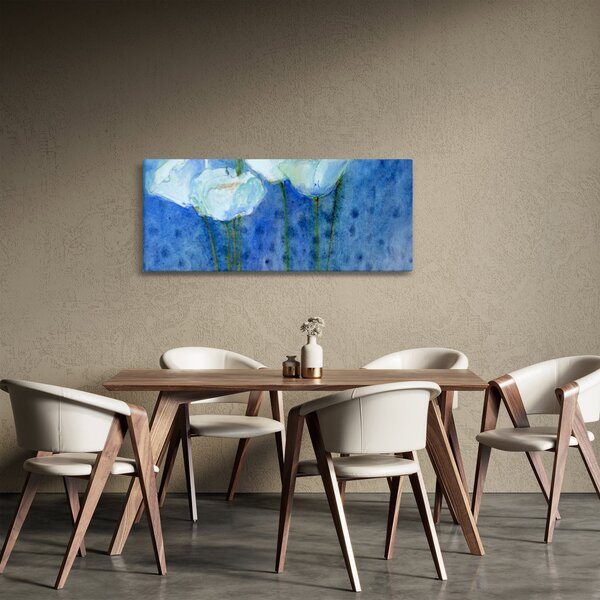 Slika - Beli tulipani (120x50 cm)