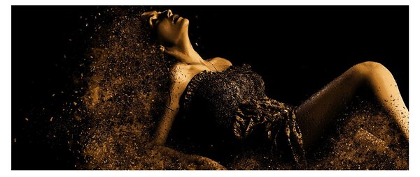 Slika - Zlata ženska (120x50 cm)