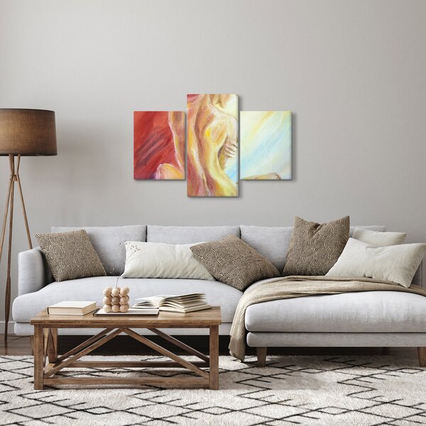 Slika počivajoče ženske, oljna slika (90x60 cm)