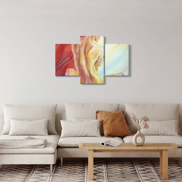 Slika počivajoče ženske, oljna slika (90x60 cm)